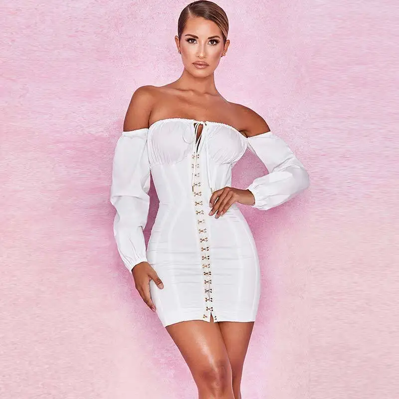 Сексуальные богемные пляжные платья без бретелек однотонное короткое модельное