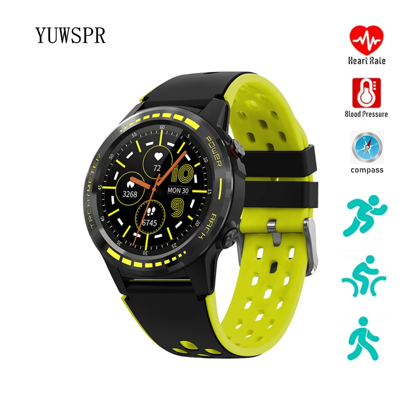 

Fitness Tracker Sports Watch with GPS Compass Barometer IP67 Waterproof Bluetooth Call IOS Android Smartwatch for Men Women M7
