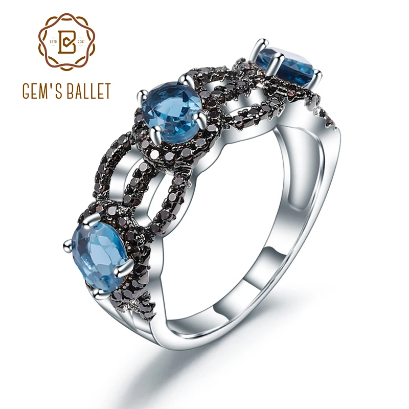 Женское кольцо с голубым топазом карата | Украшения и аксессуары