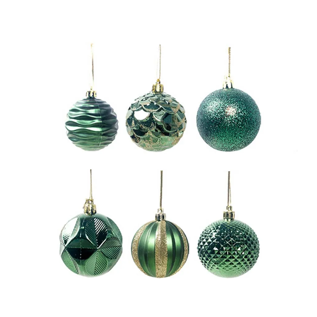 12pcs Christmas Tree Mini Hanging Baubles Decoration Ornament Small Christmas Tree Holiday Ornaments