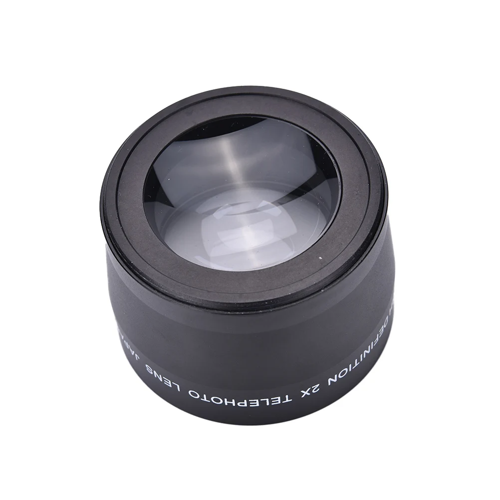 58mm2. 0X Профессиональный телеобъектив+ Ткань для очистки для Canon Nikon sony Pentax