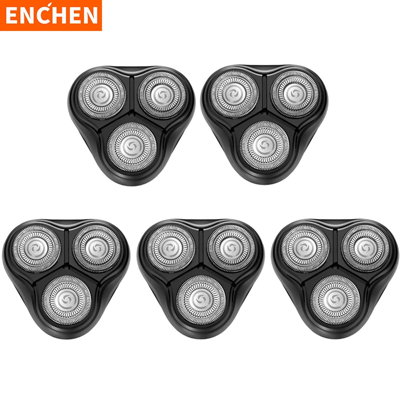 Enchen-Afeitadora eléctrica BlackStone para hombre, cabezal de hoja flotante 3D, cuchilla extraíble, Wash 5