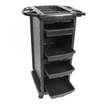 

Hair Salon Trolley Haircut Tools Storage Cart Trolley Beauty Tools Rack With Door Lock Hair Salon Barber Stying Trolley