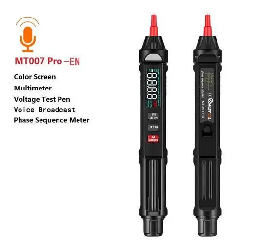 water meters MUSTOOL MT007Pro/ MT007 Pen Shape Digital Multimeter Test Lead Normal LCD/Anti Display Screen True RMS Without Battery Black carpenter tape measure Measurement & Analysis Tools