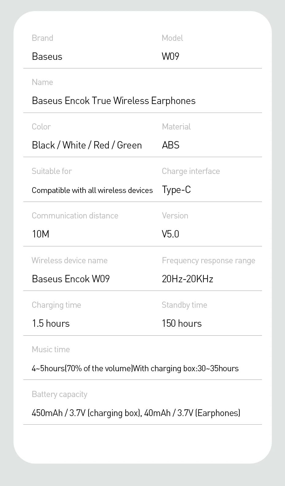 Беспроводные bluetooth-наушники Baseus TWS с интеллектуальным сенсорным управлением, беспроводные TWS наушники со стерео басовым звуком, смарт-соединение