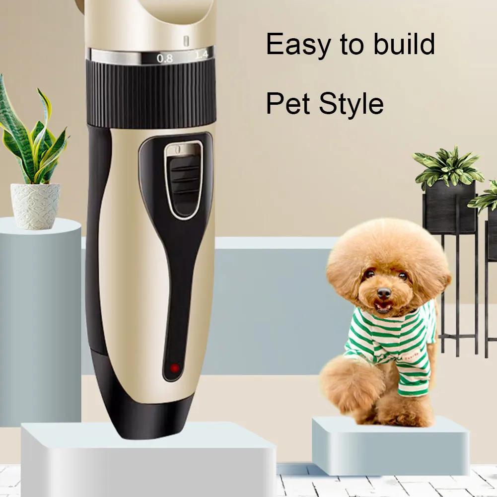 

C6 Pets Hair Cut Machine Pet Hair Remover Cutter Grooming Cat Hair Clipper Rechargeable Low-Noise Dog Hair Trimmer Hot Sale