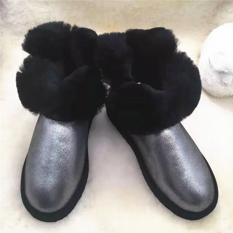 Высокое качество; коллекция года; ; классические женские водонепроницаемые зимние ботинки; натуральная теплая зимняя обувь; женские зимние ботильоны