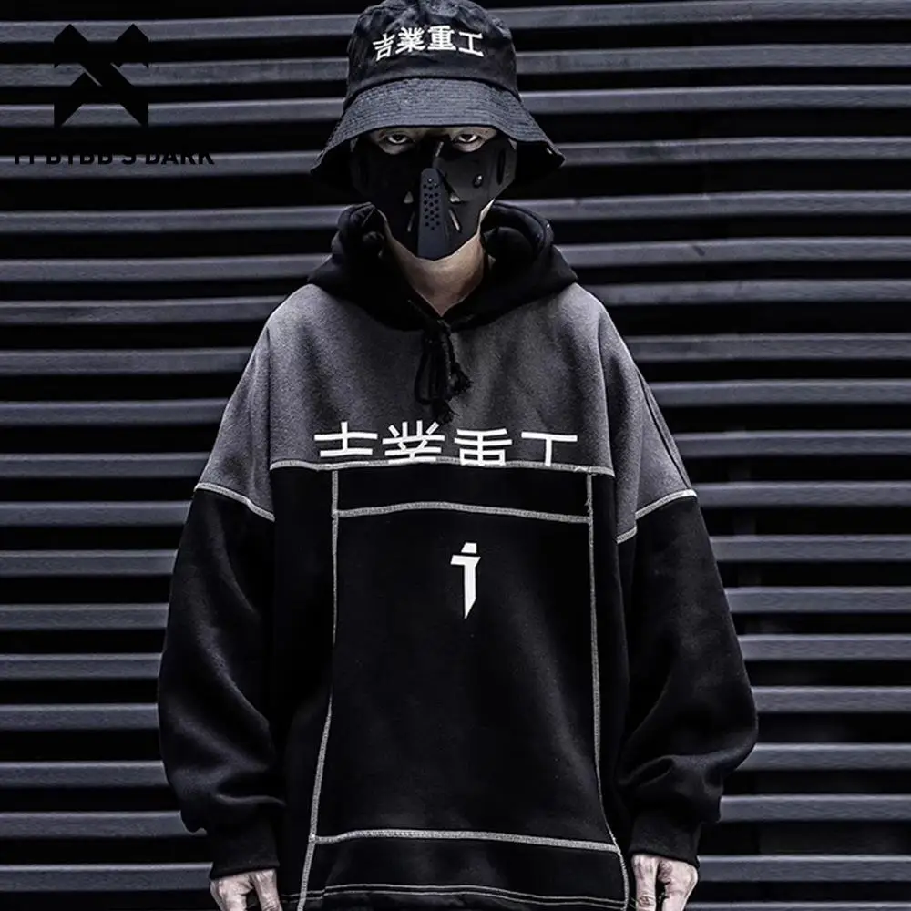 11 BYBB'S DARK Patchwork Color Block Thick Hooded Sweatshirts Men 2020 Harajuku Hip Hop Pullover Casual Cargo Hoodies Streetwear 11 BYBB'S DARK Patchwork Color Block Thick Hooded Sweatshirts Men 2020 Harajuku Hip Hop Pullover Casual Cargo Hoodies Streetwear