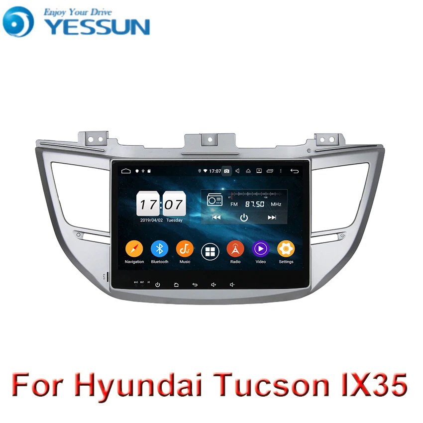 4 ГБ ОЗУ+ 64 Гб ПЗУ 8 ядерный android 9,0 автомобильный dvd для hyundai Tucson IX35 мультимедийный автомобильный Радио gps навигация