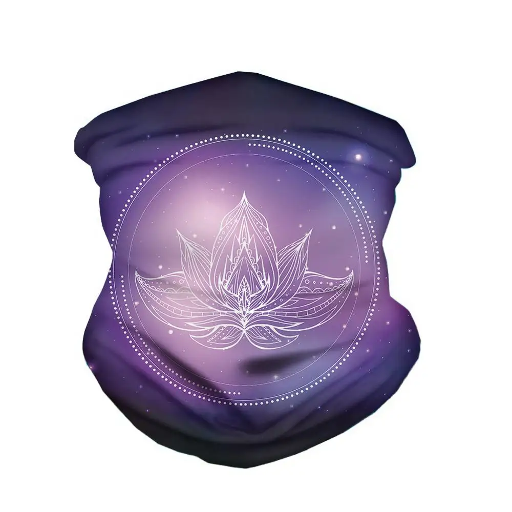 Women and Men 3D Polyester Seamless Bandana Neck Gaiter Face Cover Skull Scarf Headwears Cycling Outdoor Headband