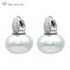 86578-9ed782.jpg S & Z DESIGN nouvelle mode pain rond grande perle boucles d'oreilles pour les femmes bijoux de mariage cadeau tempérament cubique zircone Eardrop