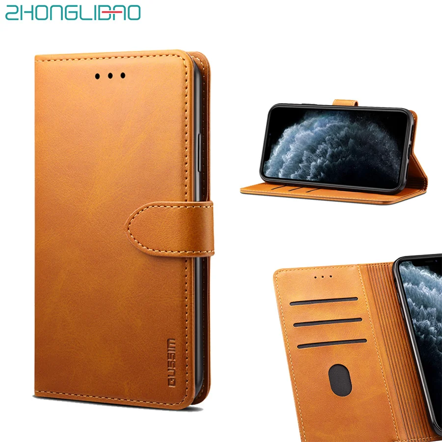 For Iphone 11pro Max Case Leather Flip Wallet for 11 Pro Xr X Xs 6 6s 7 8 Plus Shockproof Magnetic Phone Cover | Мобильные телефоны