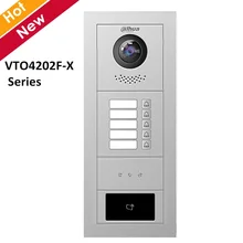 Dahua-Estación de VTO4202F-X Modular para exteriores, VTO4202F-P de control de acceso con cámara ojo de pez, definición de voz y vídeo de 2 MP