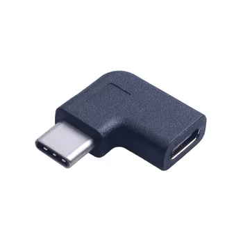 

USB-C 90 Degree Adapter Right Angle USB Type C To Type C Male To Female Converter Adapter For Samsung Huawei Smart Phone