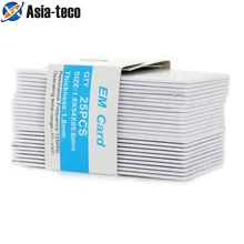 25 шт./лот 1,8 мм RFID 125 кГц доступ EM карты ID карты RFID для контроля доступа посещаемость времени