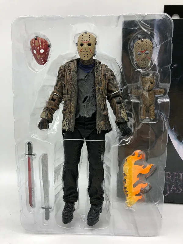 Ceny 2019 nowy typ oryginalny NECA Freddy vs Jason FVJ ostateczny Jason Voorhees figurka kolekcja zabawek Horror Halloween prezent