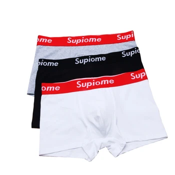 

HaleyChan Men's Cotton Letter Boxer Brief with Comfort Flex Waistband Underwear Men Boxer Men's Underwear Boxershorts Men Shorts