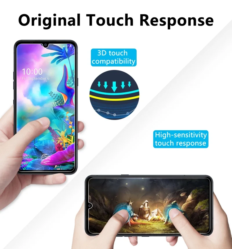 2 шт закаленное стекло для LG G8X ThinQ стекло протектор экрана 2.5D 9H Премиум Закаленное стекло для LG G8X ThinQ защитная пленка