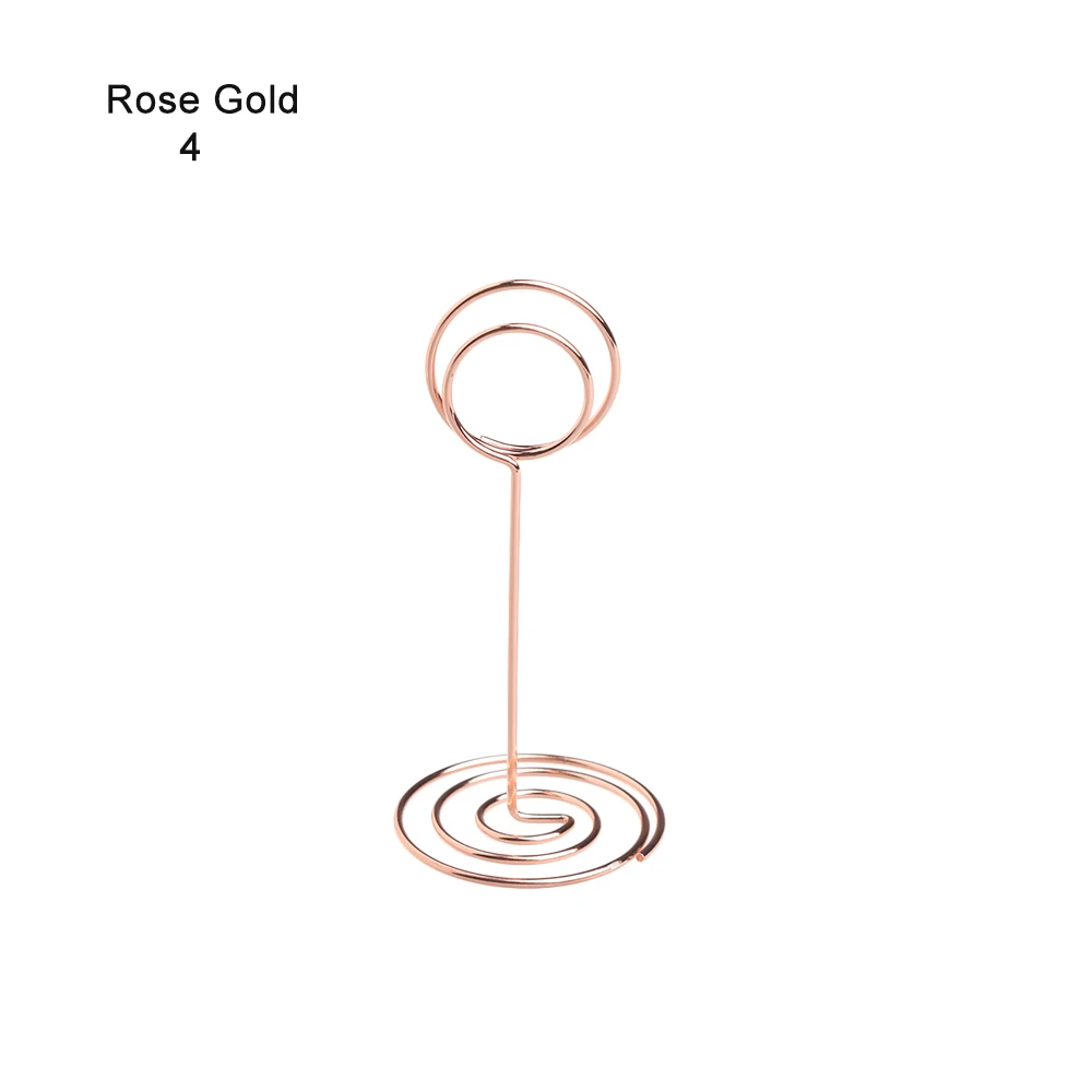 1 шт. держатель для карт для свадебной вечеринки, настольный декор, романтическое кольцо в форме сердца, зажим для фото, настольная подставка с номером, памятка, клещи, зажимы, подставка - Цвет: 4