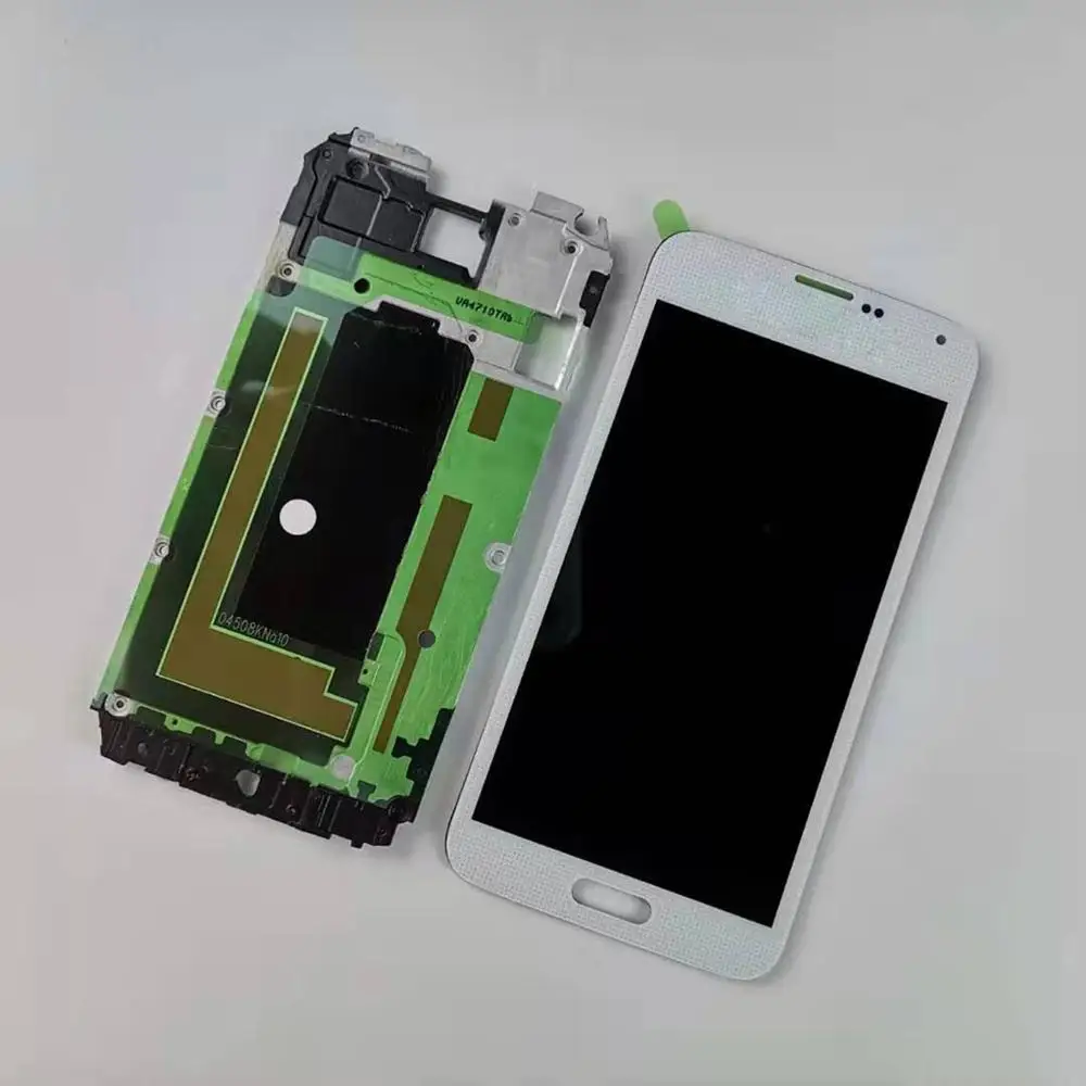 Housing Case For Samsung Galaxy S5 i9600 G900F G900T G900P G900A front Frame Bezel Cover LCD Touch Screen Display | Мобильные