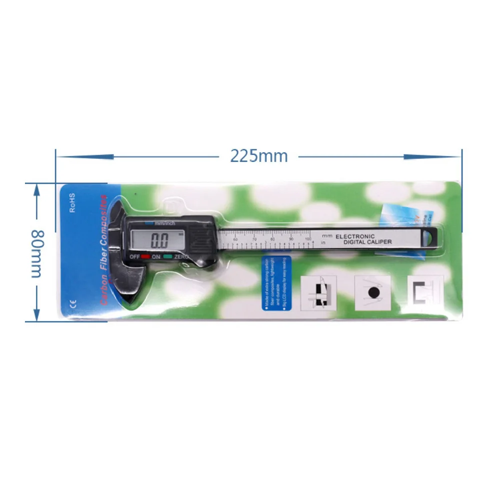 Цифровой дисплей раздвижной 0-150 мм измерительный Карманный штангенциркуль инструмент