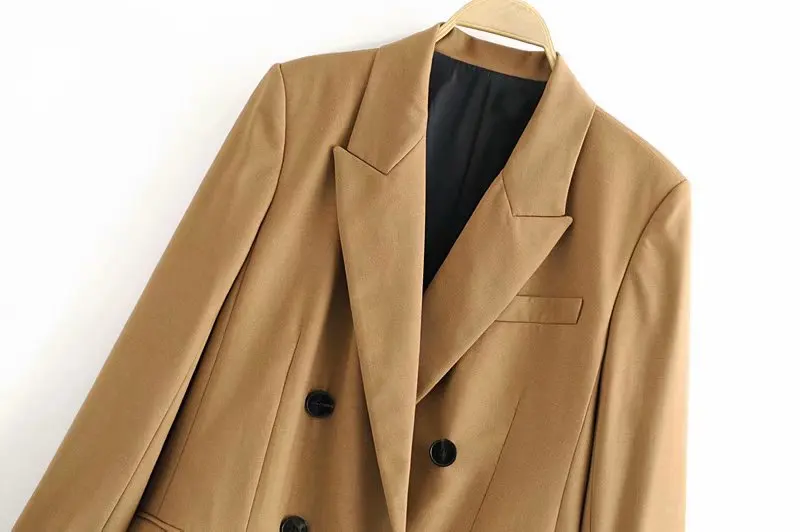 

2019 Autumn New Style Western Style Double Row Ornament Casual Suit Jacket 8307703
