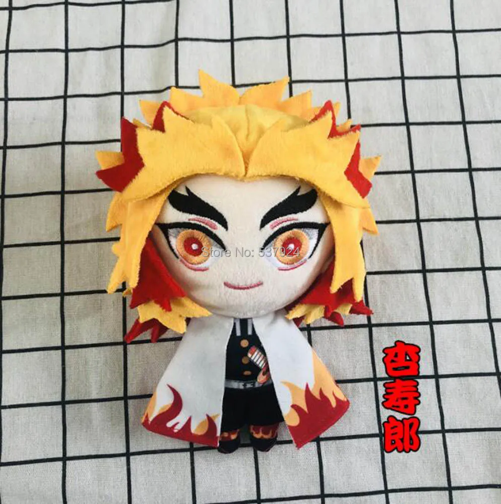 Новинка, 10 шт., Kimetsu no Yaiba Nezuko Tanjirou Douma Makomo Kochou Shinobu, косплей, 8 дюймов, 20 см, плюшевые куклы - Цвет: Rengoku Kyoujurou