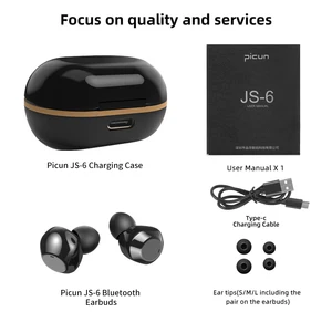 Image 5 - Picun JS6 Wireless Earphones Active Noise Cancelling Headset Bluetooth 5.1 Sports Earbuds ANC TWS In Ear Headphones