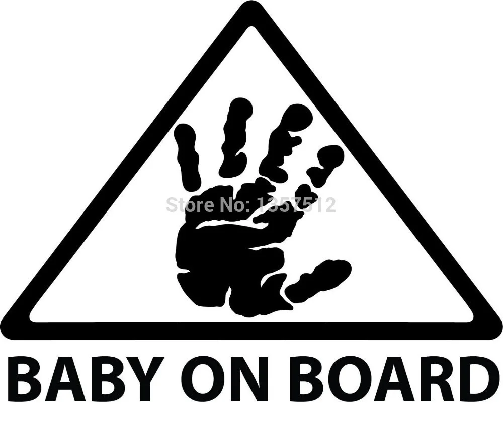 window stickers Wholesale Baby on Board window Window Sticker For Truck Bumper Auto Door Laptop Kayak Vinyl Decal