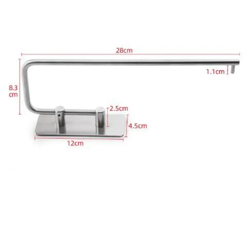 Self Adhesive Toilet Paper Holder Toilet Roll Holder Stick On Wall For Bathroom LWW9234