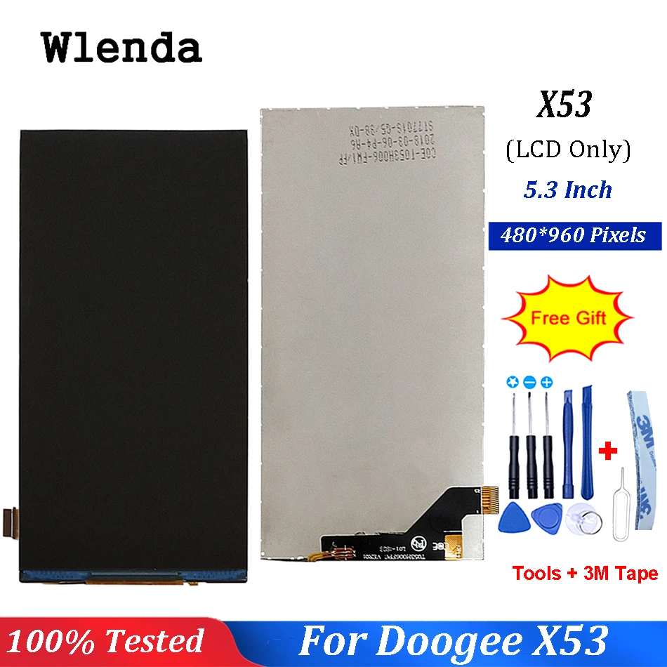 

5.3"Black For Doogee X53 LCD Display Digitizer Panel +Free Tools