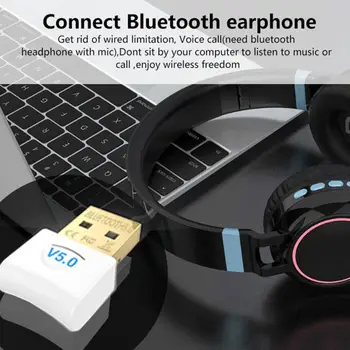 

USB Bluetooth Adapter 5.0USB Desktop Wireless WiFi Receiver Transmitter Dongle R2LC