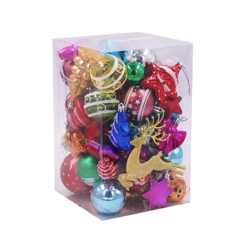 

1 Set Christmas Balls Baubles Snowflake Shatterproof Hanging Xmas Tree Ornaments