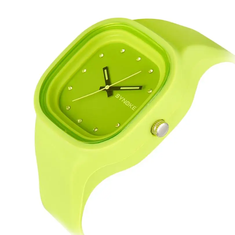 SYNOKE для мальчиков, студентов, красочные водонепроницаемые спортивные часы, Брендовые женские уникальные Силиконовые цифровые наручные часы с датой