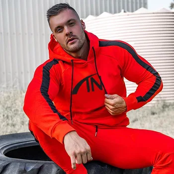 

Ropa Hombre Cotton Casual Men Tracksuit Loose Fitness Two Piece Set Top And Pants Hoodie Sweatpants 2 Piece Set Mens Clothing
