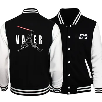 

Darth Vader Cartoon Hoodies 2019 Winter Hot Sale Mans Coat Jackets High Quality Streetwear Baseball Clothing Bomber