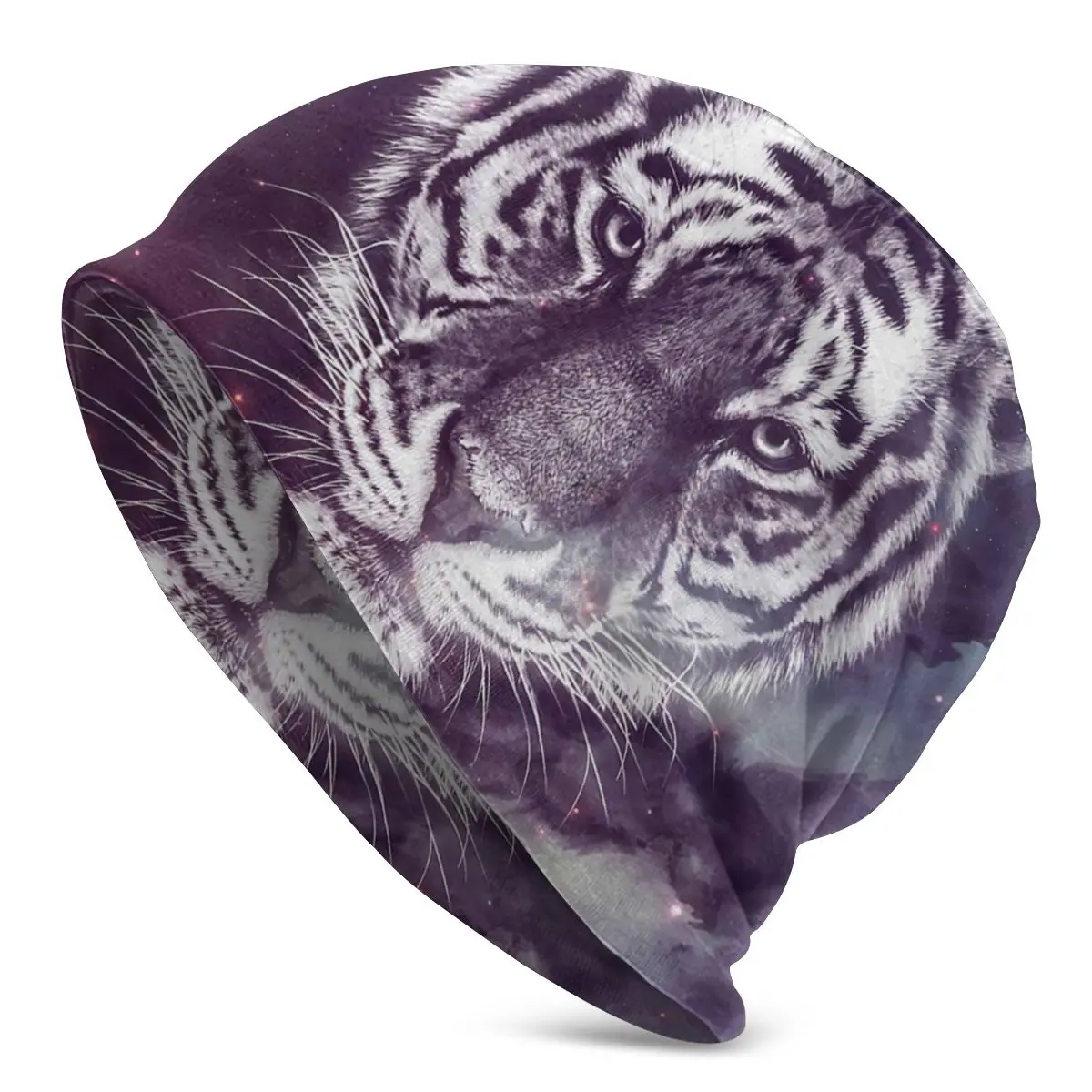 

Galaxy Tiger Face Beanies Pullover Cap Comfortable , Adult Men's Woman Knit Hat