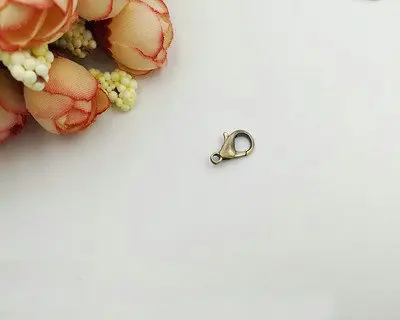 Diy сумка аксессуары маленький крючок Застежка 14 мм золото Серебристая черная бронза 40 шт./партия