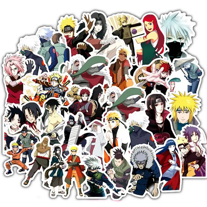 

100pcs/Pack Cartoon Anime NARUTO Stickers Laptop Skateboard Suitcase Guitar Motorcycle Funny Graffiti Waterproof Sticker Kid Toy
