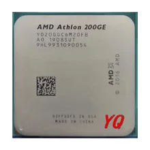AMD Athlon 200GE X2 200GE 3.2GHz dwurdzeniowy czterordzeniowy procesor CPU YD200GC6M2OFB YD20GGC6M20FB gniazdo AM4
