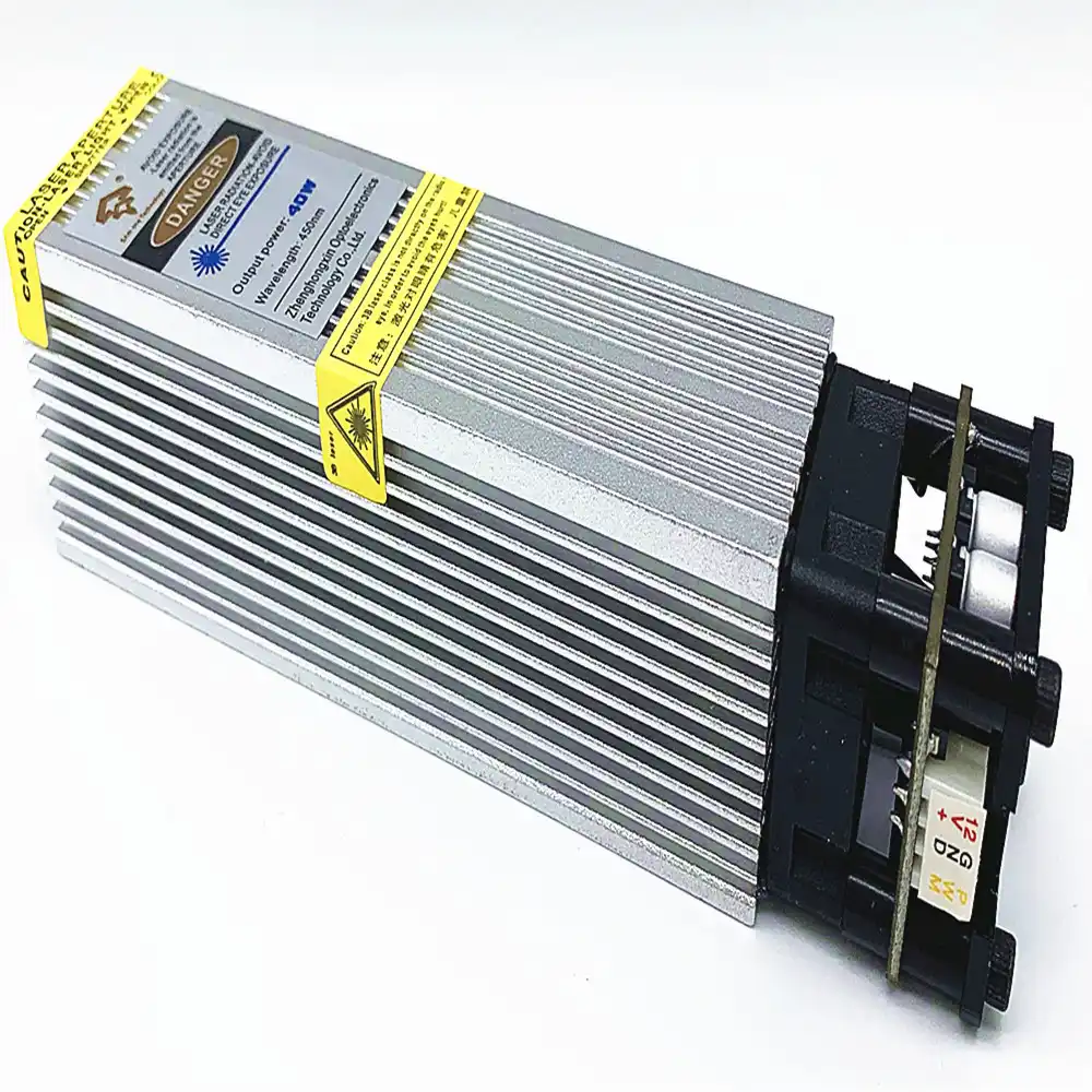 modulo laser blu Testa laser alta trasmittanza incisione ultrarapida di acciaio inossidabile e metallo ossidato con PWM TTL 40