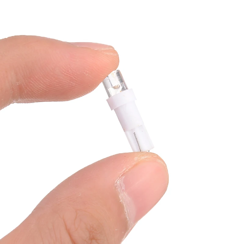 10pcs 12V White T5 Light Bulb 37 74 70 LED Car Dash Board Lamp Dashboard Warning Indicator Instrument Gauge Light Bulb