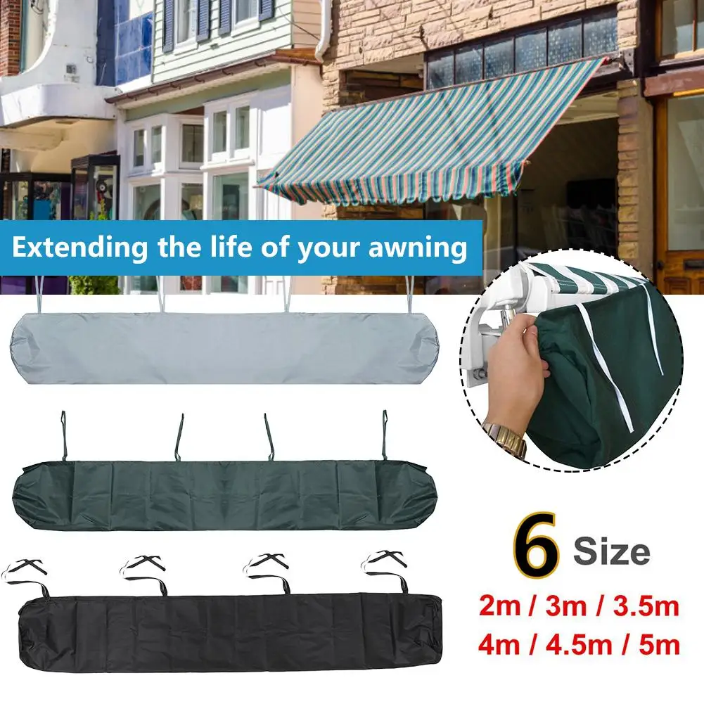 Patio Awning Storage Bag Weather Dust Cover Waterproof Protection UV Resistance 