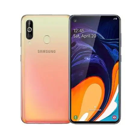 Samsung Galaxy A60, 6 ГБ, 128 ГБ, NFC, 6,3 дюйма, полный экран Snapdragon 675, Восьмиядерный процессор, 3500 мАч, 32MP, Camere, сотовые телефоны - Цвет: Оранжевый