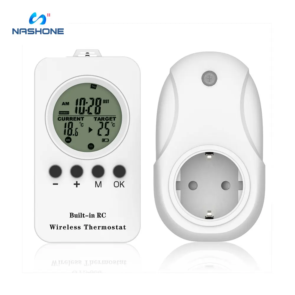 Wireless Temperature Controller Thermostat 220V For Chauffage Thermostat Controller Floor Heating Thermostat  Timer Socket EU