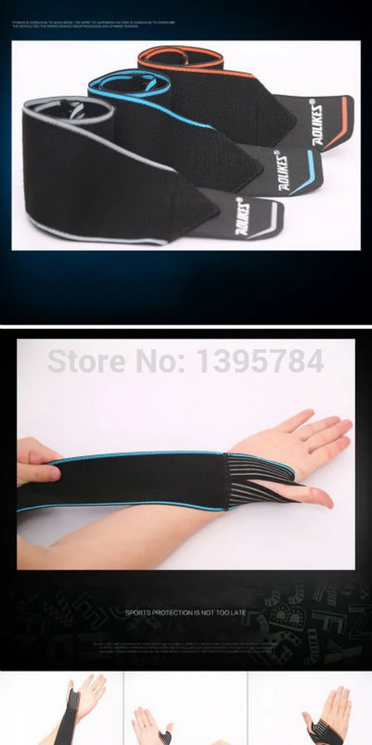 1 Piece Sports Wrist Bands Wrist Support Strap Wraps Hand Sprain Recovery Wristband For Cycling Tennis Gym Accessories NEW