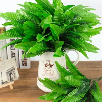 

Artificial Green Persian Leaf for Home Wedding Party Vivid Fake Flower Plants Decor Leaves for Vase Garden