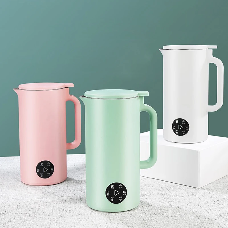 110V/220V Soymilk Maker Machine Mini Electric Juicer Blender Automatic Heating Soy Bean Milk Rice Paste Maker Filter-free 350ml