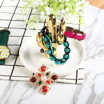 

New Nordic Cactus Shaped Jewelry Display Storage Trays Stand Dish Holder Cactus Trinket Plant Dish Ring Storage Cactus Decoratio