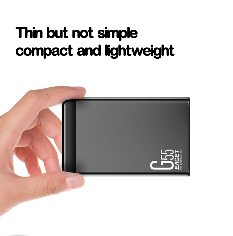 Disco Móvel de Transferência de Alta Velocidade Eaget Unidade Externa Hdd de Alta Definição Adequado para Computadores Notebook 500gb 1tb 2tb Usb 3.0 - Imagem 3